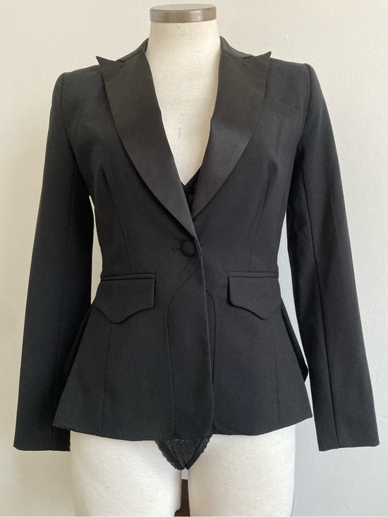 Altuzarra Jackets & Blazers - Altuzarra Black Tailored Peplum Blazer